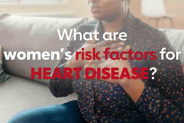 Women's risks for heart disease video screenshot