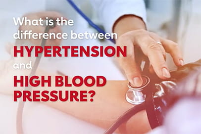 What is the difference between hypertension and high blood pressure? video screenshot