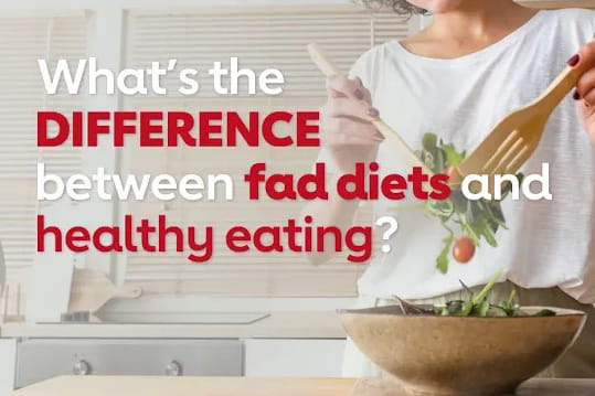 What's the difference between fad diets and healthy eating? video screenshot