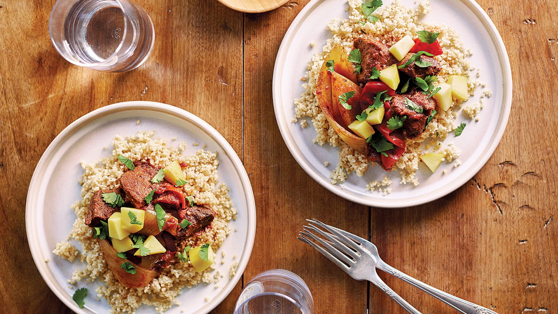 Beef Stew with Fresh Mango