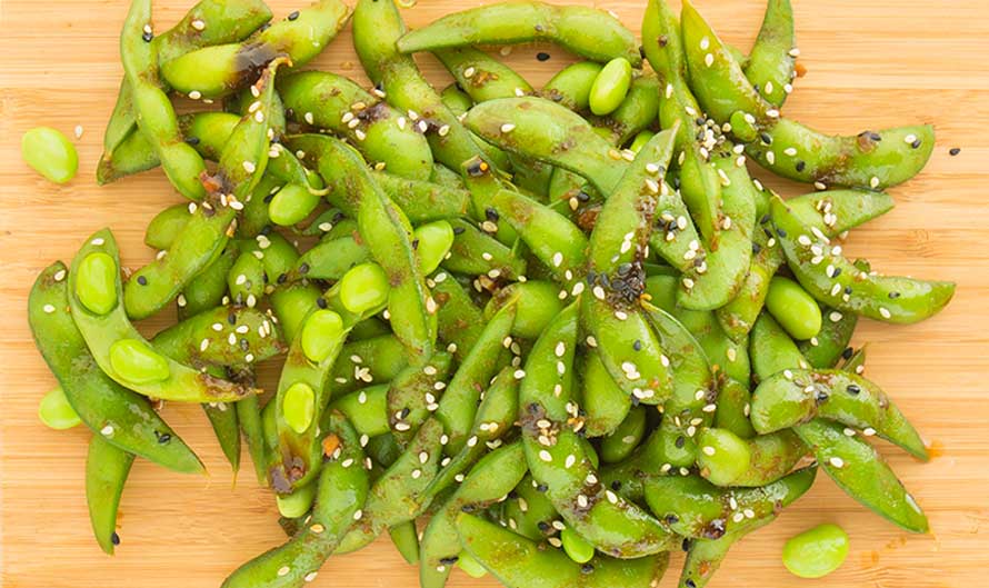 Sweet spicy edamame recipe