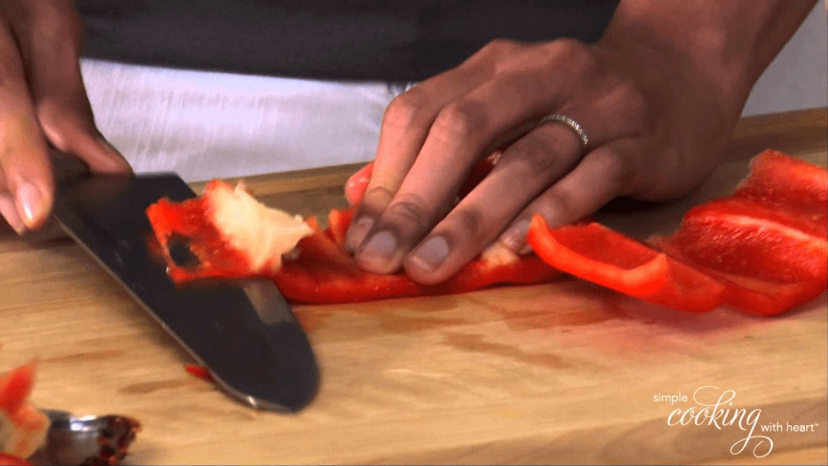 How to Chop Bell Peppers Video American Heart Association