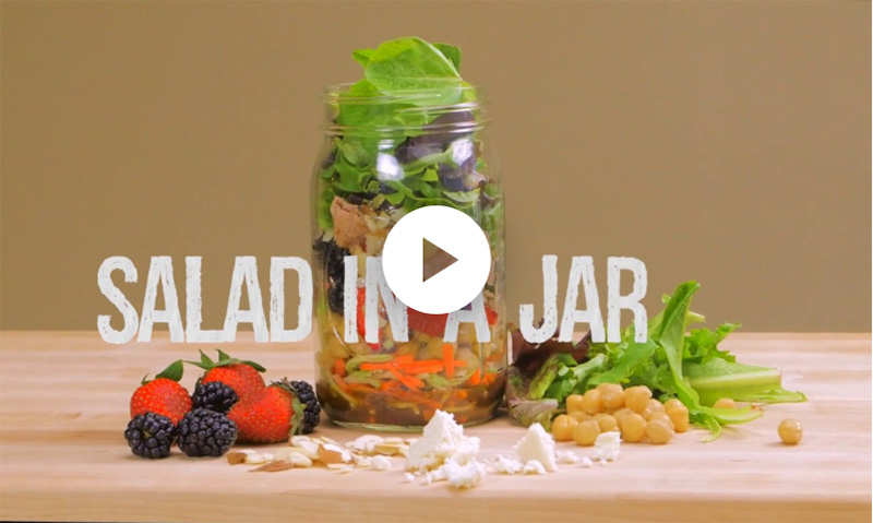 mason jar salad video