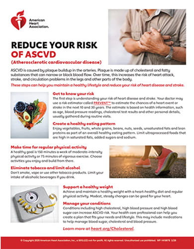 Reduce your risk of ASCVD