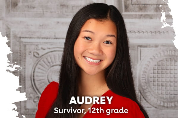 portrait of Audrey, Survivor, 12th grade