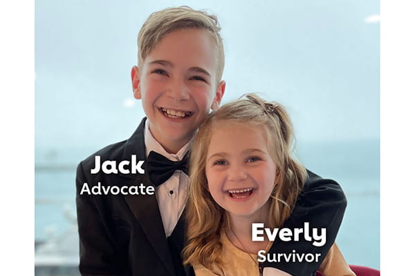 siblings Jack (advocate) and Everly (survivor)