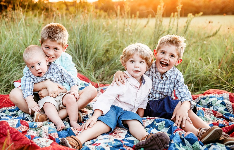 Two of Anna Rambo's boys have inherited high cholesterol from their mother. (Photo by Brittany Deere Photography)