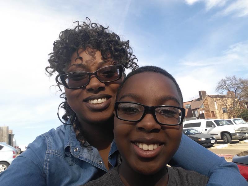 Carlita Wilson and her son, Caleb Wilson. (Photo courtesy of Carlita Wilson)