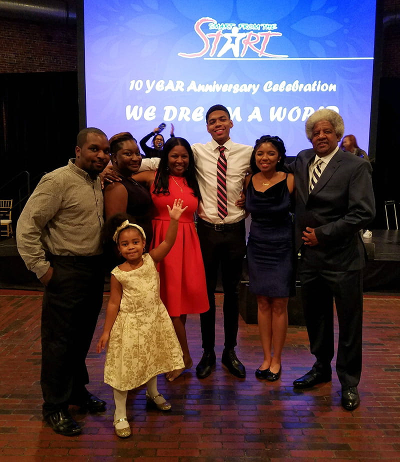 Cherie Craft with family at a Smart from the Start event. (Photo courtesy of Cherie Craft)