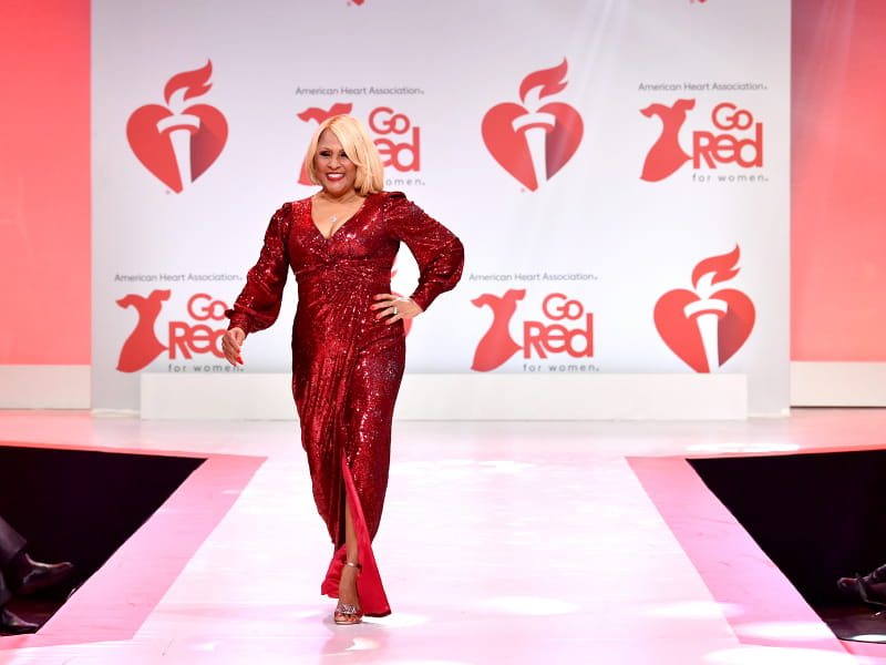 Darlene Love at the Red Dress Collection fashion show in New York. (Photo by Slaven Vlasic/Getty Images for American Heart Association)