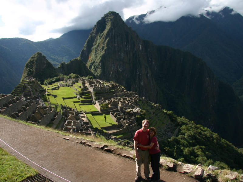 Doug Behan and Lise Deguire during a 12-day trip to Machu Picchu, Peru in May 2011. (Photo courtesy of Lise Deguire)