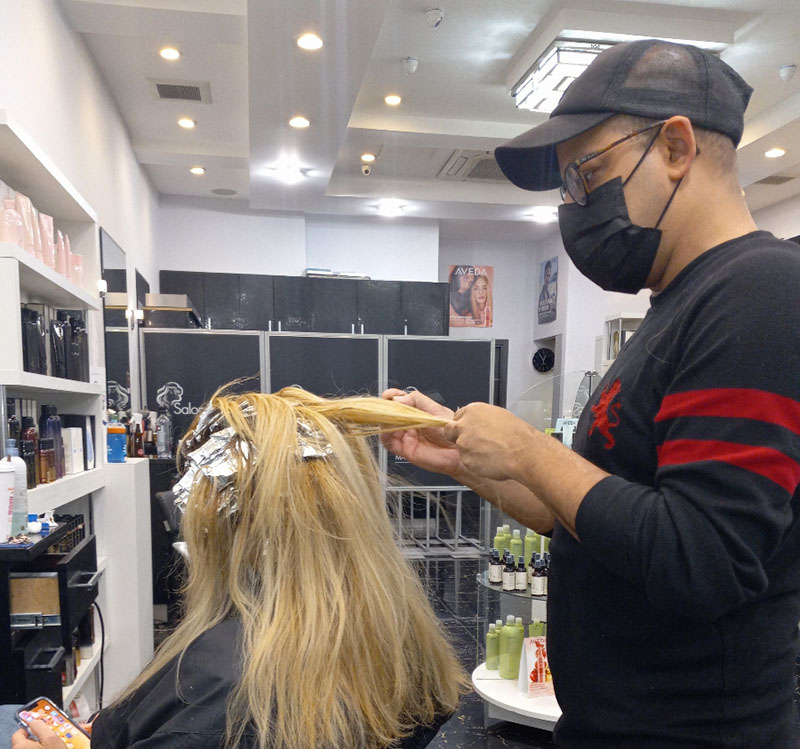 Hair stylist Jose Montanez found ways to cope after his three businesses were hit by pandemic shutdowns. (Photo courtesy of Jose Monantez) 