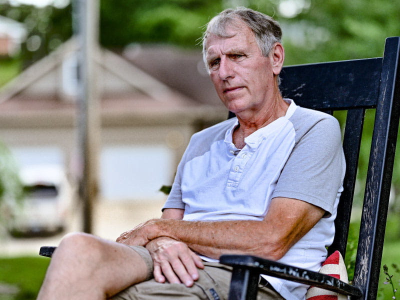 Eddie Smith of Summit, Kentucky, said he sought the best possible treatment after learning he had an aortic aneurysm and an electrical issue with his heart. That's in addition to a previously diagnosed leaky heart valve. (Photo by Walter Johnson Jr./American Heart Association)