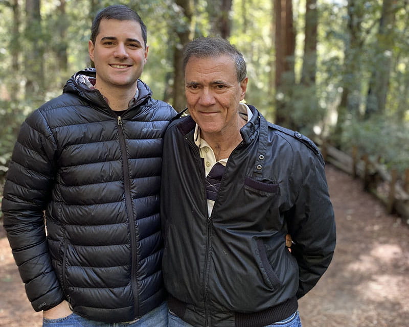 Shawn and Carlos in California in 2020