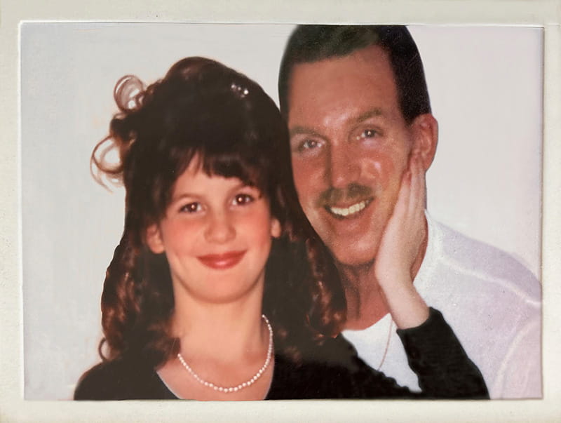 George Laman and daughter Lauren in 2000