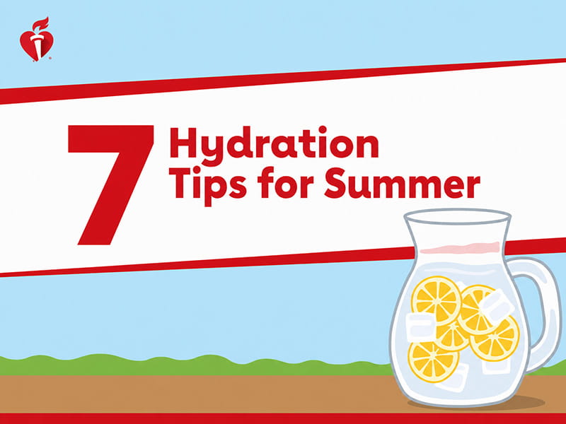 7 hydration tips for summer infographic