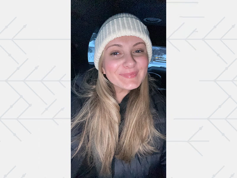 Alyssa Reader in a 2021 selfie in Bellingham, Washington