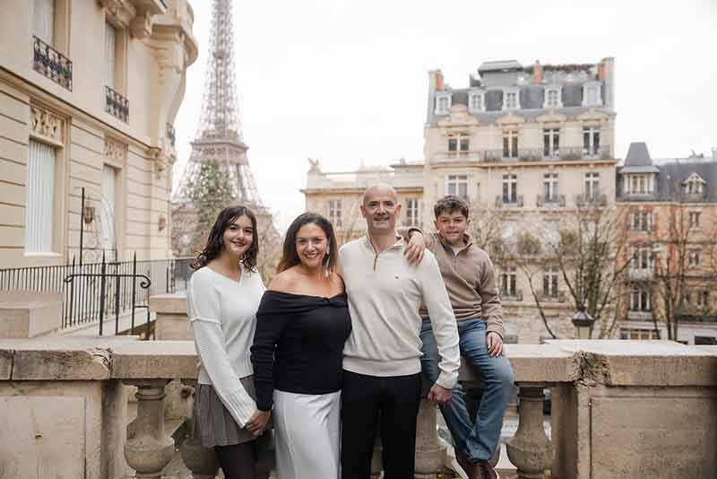 Alex and Krystin with Camdyn and Harrison in Paris in November 2025.