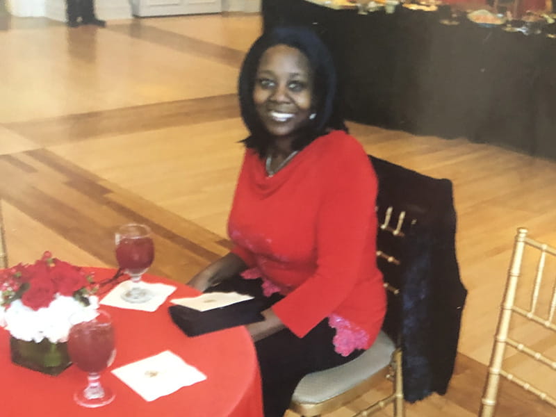 Angela Hughes Lewis at an American Heart Association reception in Little Rock, Arkansas, in 2011
