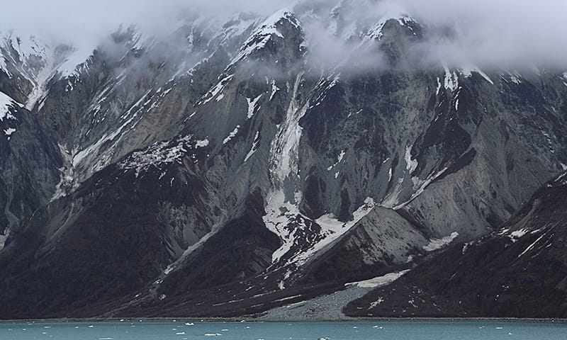 Dave Ogle photographs the landscape at Glacier Bay National Park and Preserve in Alaska.