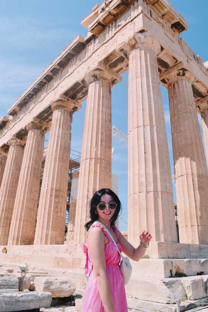 Zoe Corrigan on a trip to Greece. (Photo courtesy of the Corrigan family)