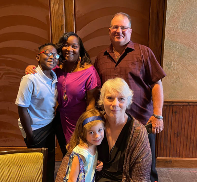 Danecia Williams and her son, Isaiah, met the family of Rylee Malone - the 17-year-old whose heart now beats in Danecia's chest. (Photo courtesy of Danecia Williams)