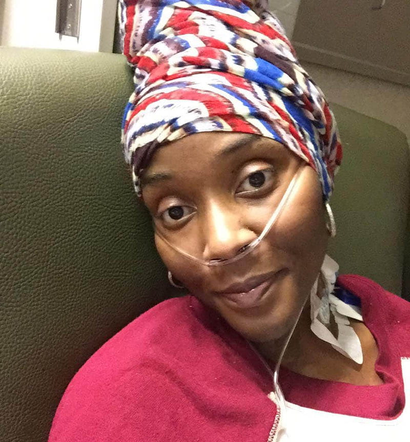 Danecia Williams recovering after heart surgery. (Photo courtesy of Danecia Williams)