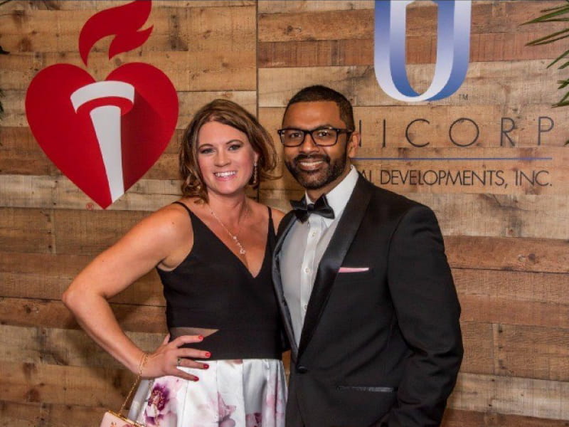 Heart disease survivor Steve Seeram with his wife, Christina, at the 2019 Orlando Heart Ball. (American Heart Association)