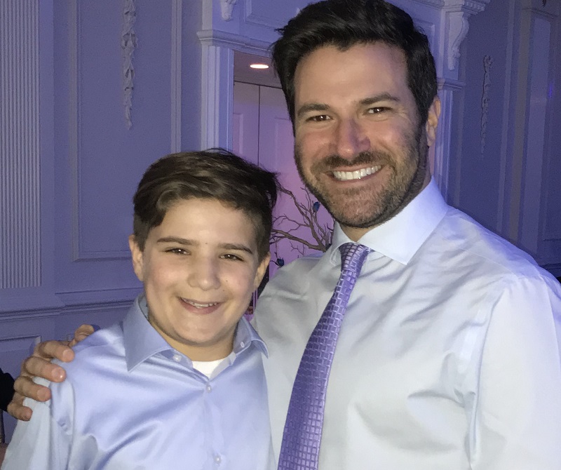 Now 39, Ira Goodman lives an active life. Shown with nephew Michael Goodman. (Photo by Joe Goodman)
