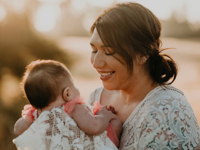 Andrea Engfer had a stroke 5 days after she delivered her daughter, Emma. (Photo courtesy of Andrea Engfer)