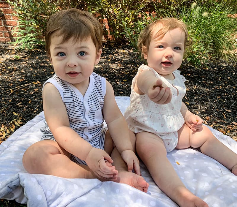 Marcus Parrish (left) with his twin sister, Elina. (Photo courtesy of Jenn Parrish)