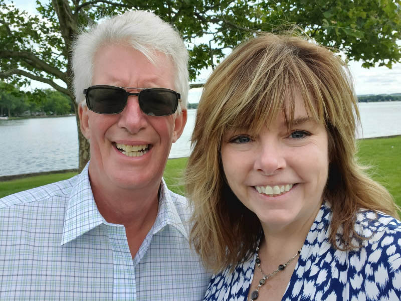 Lisa Wiles (right) helped save her husband, Dan, by performing CPR. (Photo courtesy of Lisa Wiles)