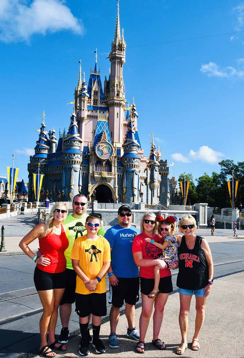 Ann Walters Tillery (far right) with family at Disney World. (Photo courtesy of Ann Walters Tillery)