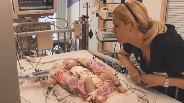 Maggie Maine with mother, Renae.