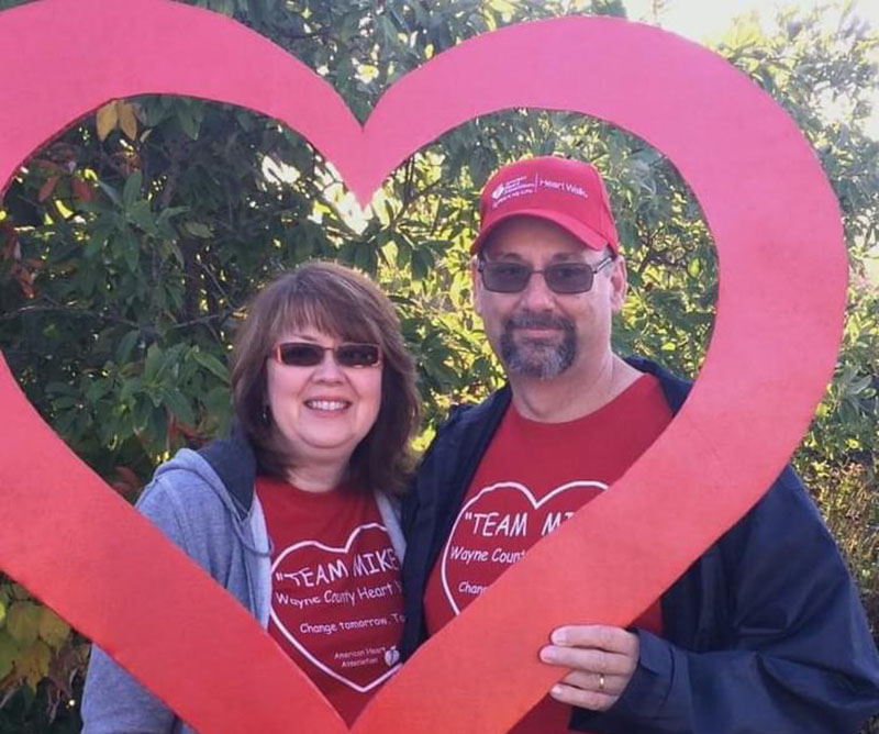 Mike and Kathy Wigal at a Heart Walk in 2021. (Photo courtesy of Mike Wigal)