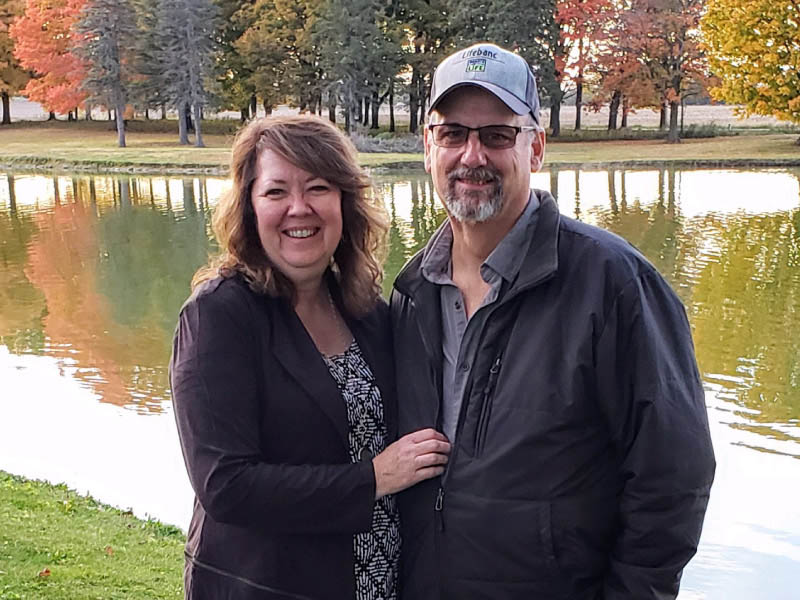 Mike Wigal (right) with his wife, Kathy. (Photo courtesy of Mike Wigal)