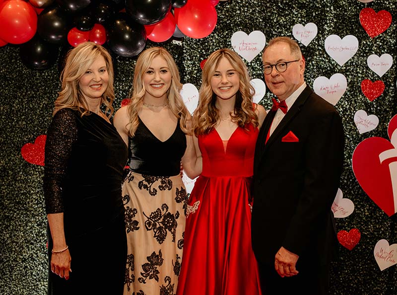 The Meister family, from left: Lori, Elizabeth, Emily and Greg Meister. (American Heart Association)