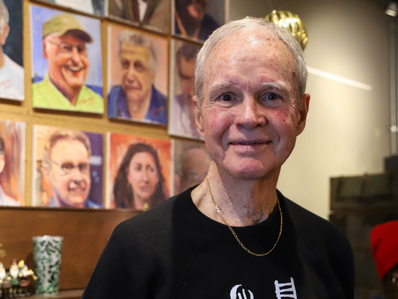 Stroke survivor Bob Parker at his favorite coffee shop in Pasadena, California. (Photo courtesy of Bob Parker)