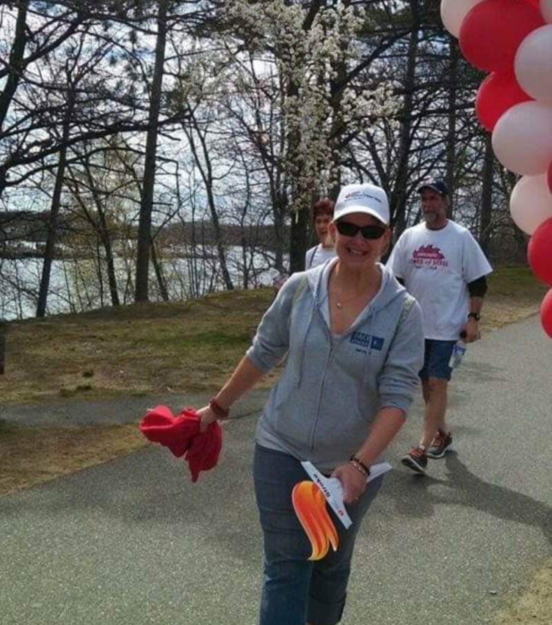 Rachel Henry at the Central Massachusetts Heart & Stroke Walk in 2015. (Photo courtesy of Rachel Henry)