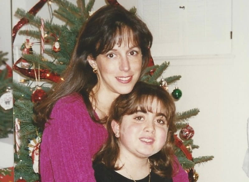 Melanie Wickersheim (right) with her mom, Linda Cerniga, a few months after Melanie's first heart transplant. (Photo courtesy of Melanie Wickersheim)