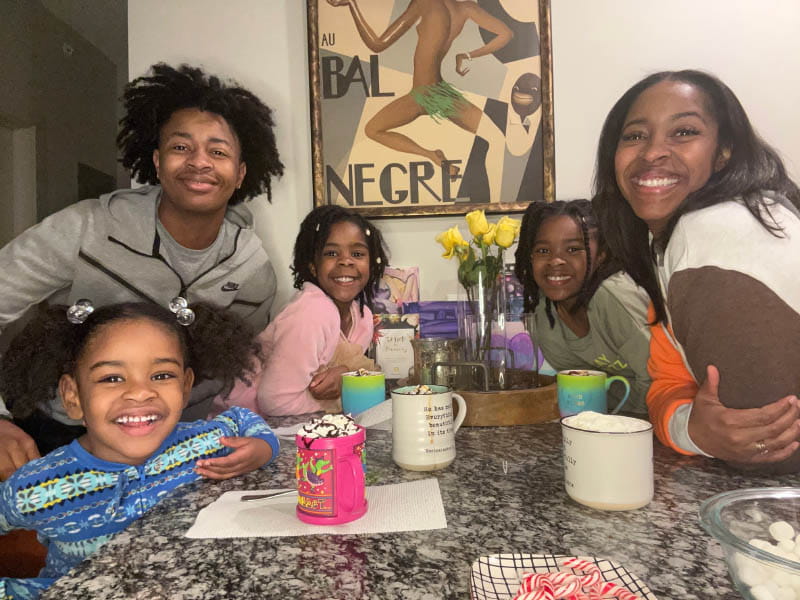 The Dancy family, from left: Harper, Darian, Taylor, Morgan and Marian. (Photo courtesy of Marian Dancy)