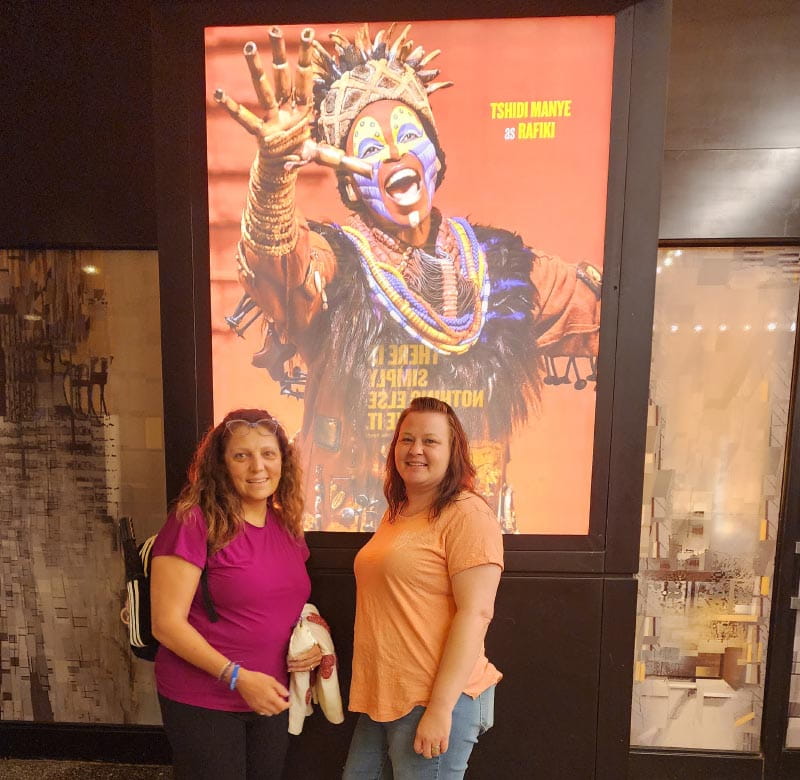 Jennifer Mayadas-Dering (left) and Michelle Johnson recently attended