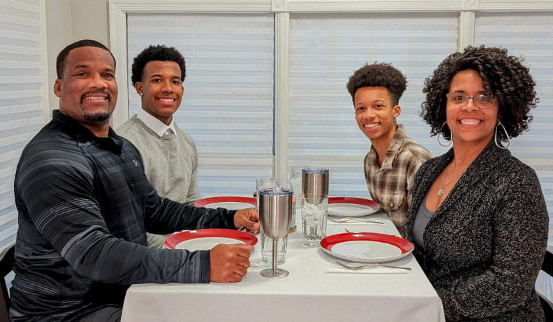 The Tyler family, clockwise from left: Don, Donovan, Donald III and Donnese. (Photo courtesy of Donnese Tyler)