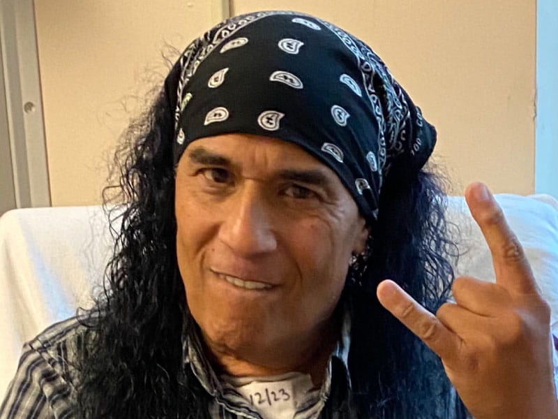 Heavy metal bass guitarist and cardiac arrest survivor Sal Italiano. (Photo courtesy of the Italiano family)