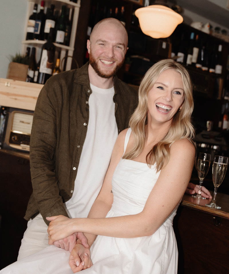 Mike (left) and Megan have an