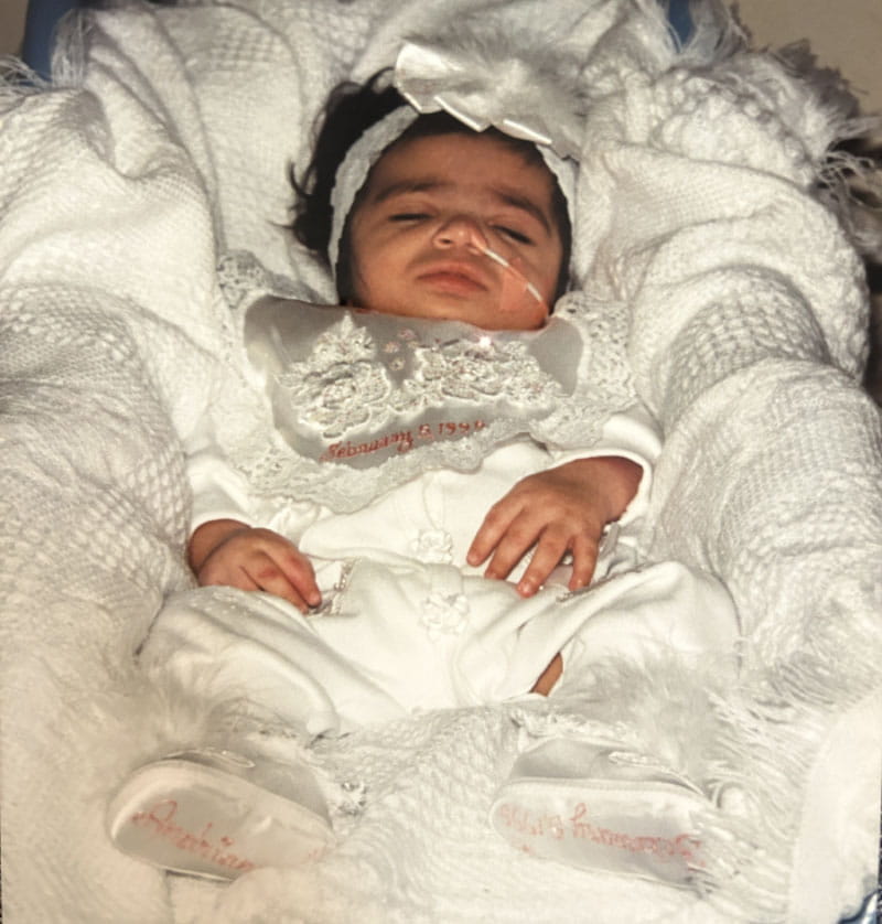 Andrianna Acosta tenía 7 meses cuando fue operada del corazón. (Foto cortesía de Andrianna Acosta)