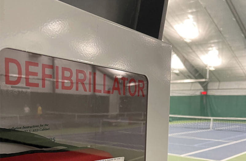 Murphy Jensen has a goal to put an AED at every tennis court in the country. (American Heart Association)