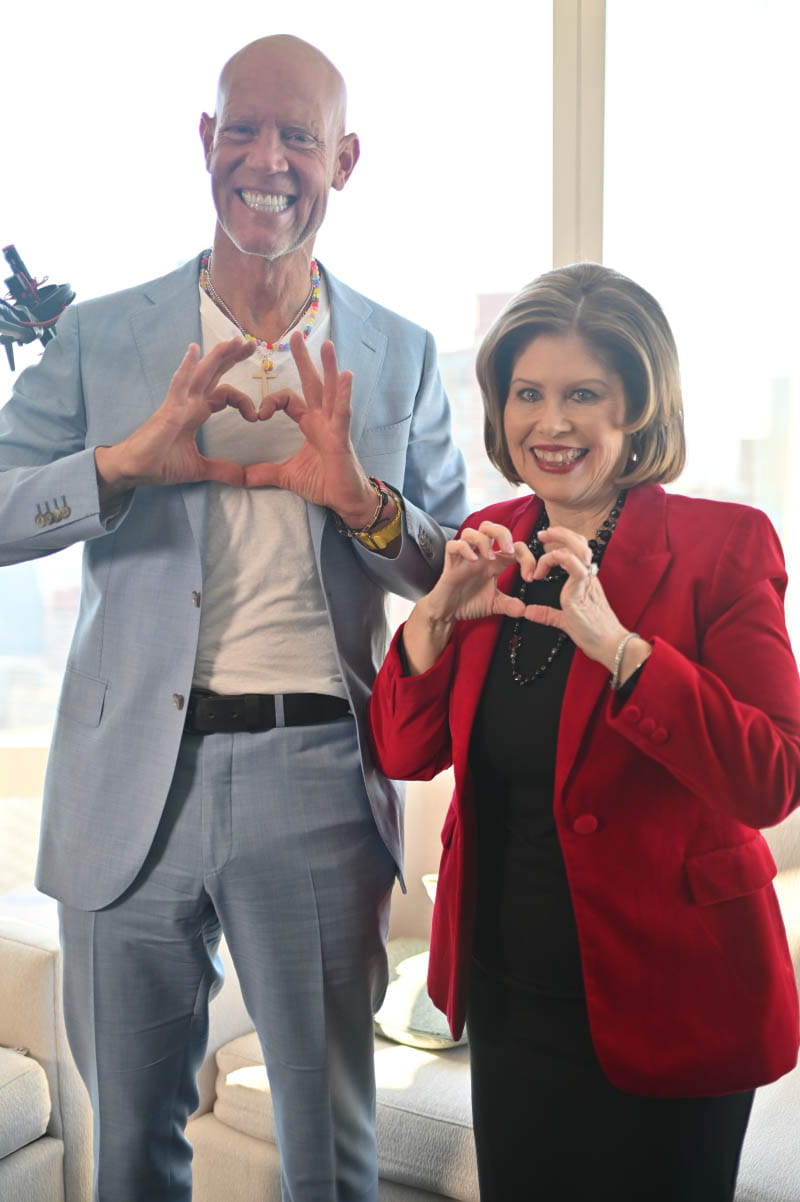 Murphy Jensen and Nancy Brown filming an upcoming episode of the