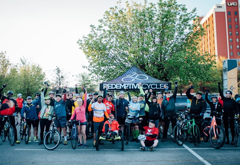Redemptive Cycles hosts a weekly 10-mile ride through Birmingham, Alabama. (Photo courtesy of Kathryn Doornbos)