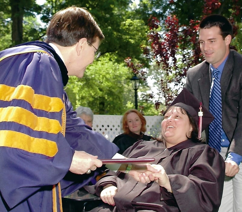 Diana Washburn received her college degree just six weeks after having a stroke. (Photo courtesy of Diana Washburn)